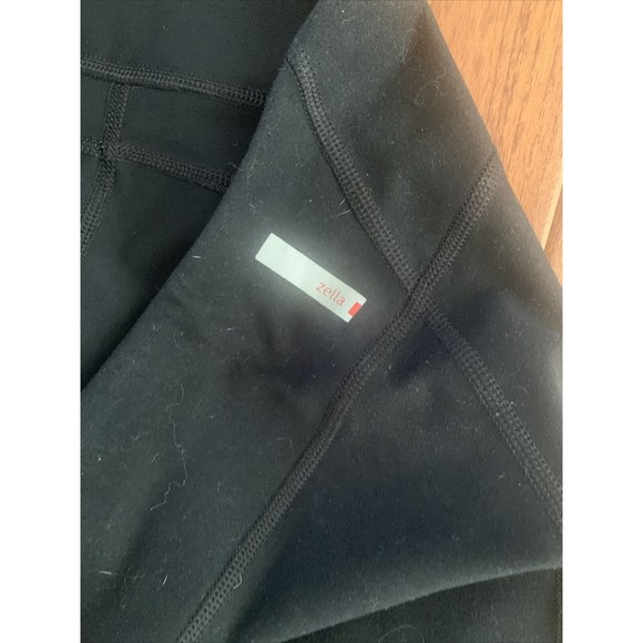 Z by Zella High Waist Black Cropped Capri Leggings Size Large Daily Crop - Picture 3 of 14